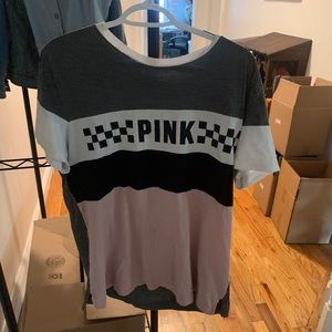 pink short sleeve shirt !